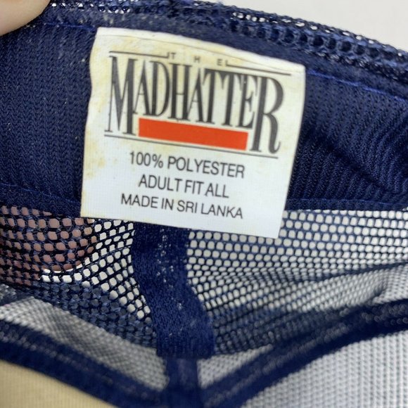 Vtg Madhatter American Legion Special Olympics Blue Snapback OSFA Trucker Hat - Picture 7 of 11